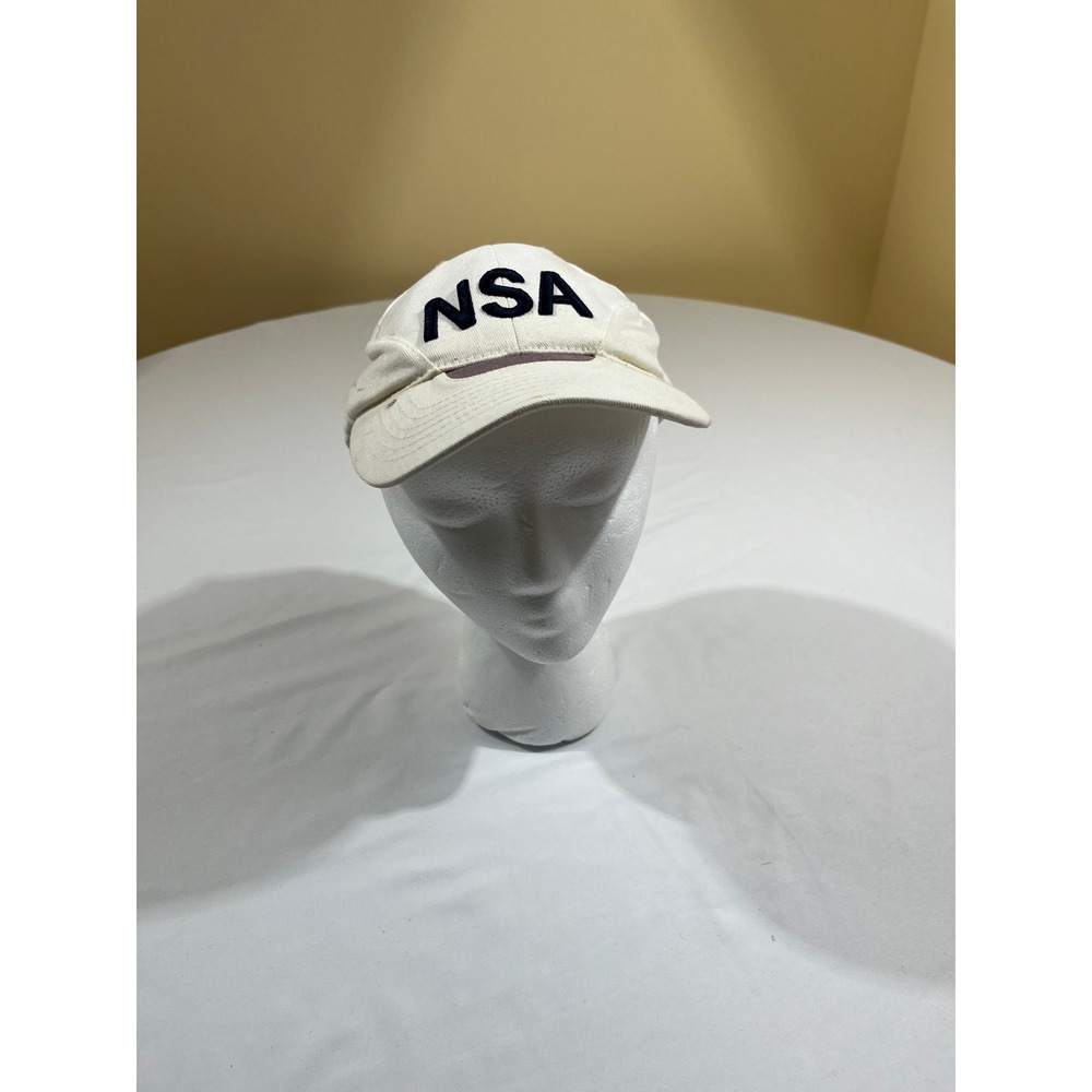 NSA National Security Agency Baseball Cap Unisex OSFA White Vintage Agency Seal